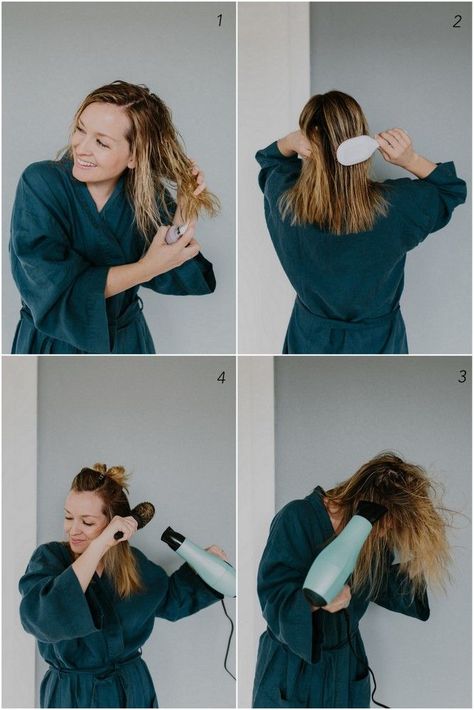 Diy Hair Blowout, Diy Blow Out Hair At Home How To Get, How To Do Your Own Blowout At Home, How To Blow Dry Long Hair, How To Give Yourself A Blowout, Blow Dry Your Own Hair, Diy Blowout Hair At Home, Blowout Hair At Home, How To Do A Blowout