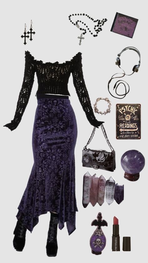 Witchy Outfits, Dark Punk, Hippie Goth, Mode Hippie, Witch Outfit, Funky Outfits, Mode Inspo, Goth Outfits, Alternative Outfits