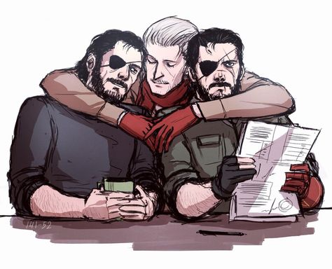 MGSV ~ Two Bosses Venom, Ocelot Metal Gear, Revolver Ocelot, Metal Gear Series, Gear Art, Cartoon Fan, Big Boss, Metal Gear Solid, Metal Gear