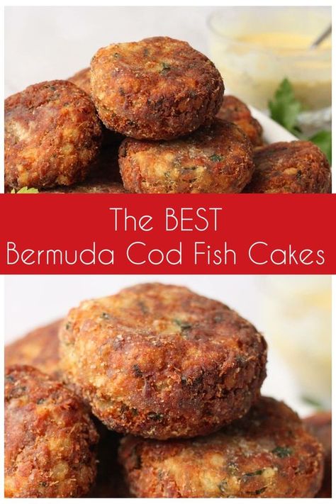 Salted Cod Fish Cakes, Cod Fish Cakes With Potato, Salt Cod Fish Cakes, Bermuda Food Recipes, Cod Cakes Recipes, Salted Cod Fish Recipes, Cod Fish Cakes Recipe, Bermuda Food, Bermuda Recipes