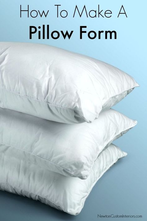 Making A Pillow, Pillow Form Sizes, Organized Bedroom, Make A Pillow, Diy Pillow Covers, How To Make An Envelope, Pillow Tutorial, Pillow Form, Sewing Pillows