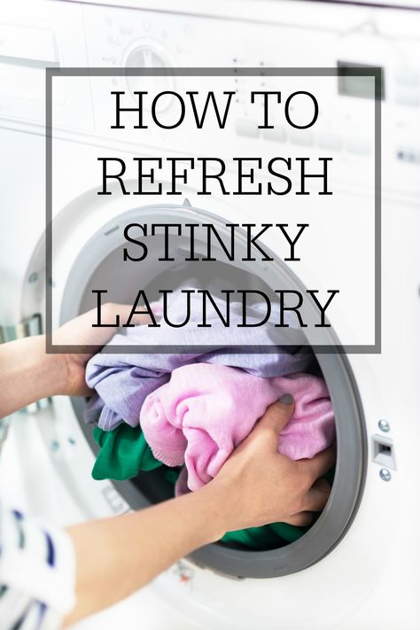 We've all been there.  You throw in a load of laundry, leave the house or get busy throughout the day, and that poor lonely load of wash is left in the washer.  You forgot to switch it over to the dryer in time and now that dreaded mildew smell has set in.  Tell me I'm Laundry Room Cleaning, Washer Smell, Smelly Clothes, Room Cleaning Tips, Oversized Clocks, Homemade Essential Oils, Room Cleaning, Clean Washing Machine, Antique Finds