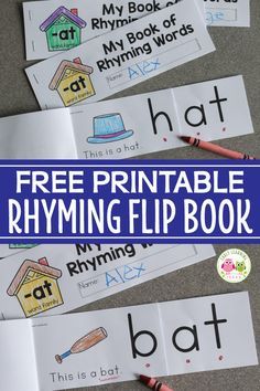 Preschool Stations, Teach Rhyming, Word Family Books, Word Families Printables, Literacy Work Stations, Kindergarten Word Families, Word Family Activities, Ela Centers, Cvc Word Activities