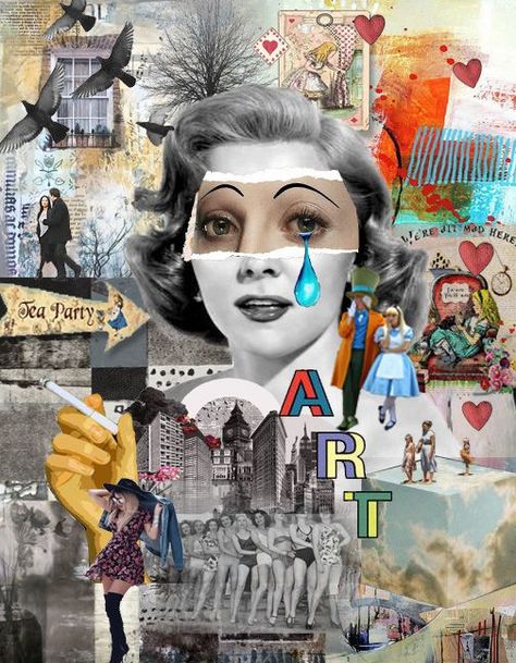 Cool Art Collages, Collage Magazine Art, Digital Collage Art Photoshop, Emotion Collage, Face Collage Art, Kolaj Art, Collage Art Photoshop, Collage Portrait Art, Collage Self Portrait