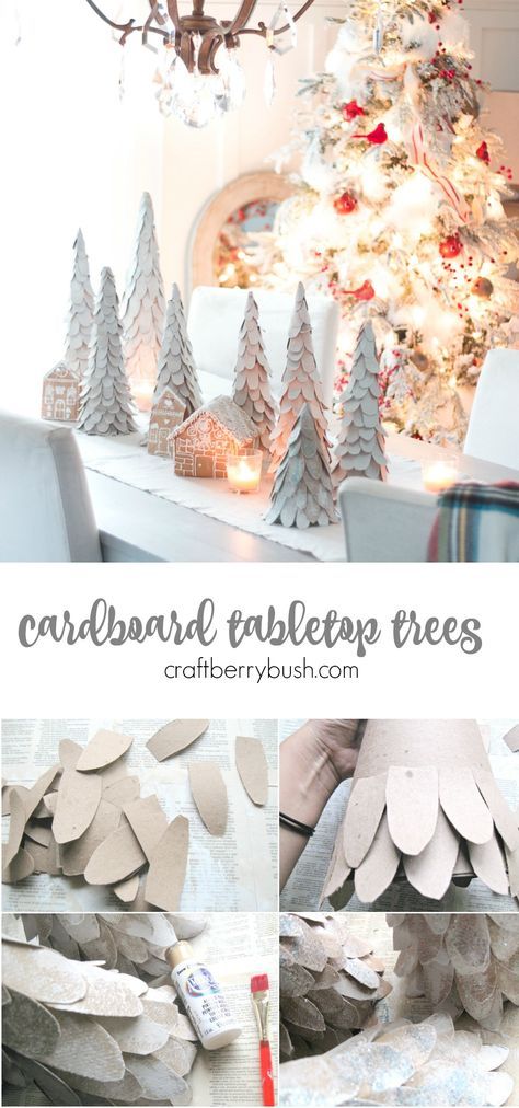 Craftberry Bush | Cardboard Tabletop Christmas Tree tutorial | http://www.craftberrybush.com Diy Cereal, Christmas Tree Tutorial, Cardboard Tree, Diy Tabletop, Cardboard Christmas Tree, Cardboard Christmas, Tree Tutorial, Christmas Tree Diy, Cereal Boxes