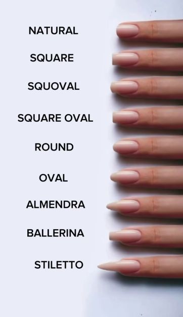 American Manicure, Nail Shapes Square, Engagement Nails, Course Hair, Different Nail Shapes, Hairstyles With Glasses, One Color Nails, Manicure Ideas, Ideas Nails