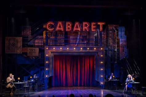 Cabaret. The Village Theatre. Scenic design by Matthew Smucker. 2015 Cabaret Musical, Chicago Musical, Animals Quotes, Cabaret Show, Travel Tattoos, Scenery Art, Laser Show, Set Design Theatre, Stage Set Design