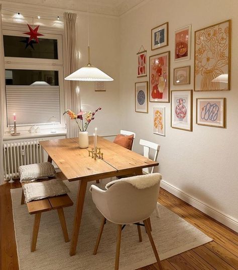 Apartment Ideas Aesthetic, Apartment Dining Room, Cute Apartment, Apartment Dining, Dream Apartment Decor, Future Apartment Decor, 아파트 인테리어, Style Deco, Apartment Decor Inspiration