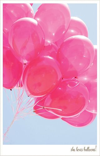 "Balloons mean love!" My dear friend Derrick McGee told me this : ) Kristina Webb, Tout Rose, I Believe In Pink, Pink Life, Pink Lady, Pink Balloons, Tickled Pink, Jolie Photo, Everything Pink