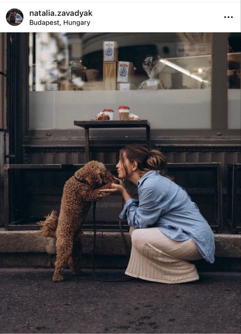 With dog. Dog lover. Poodle. Toy poodle. Travel. Travel with dog. Budapest. Travelgirl. Girltravel. TravelAesthetic Poodle Photoshoot, Rainy Photoshoot, Autumn Photography Portrait, Cookie Birthday, Poodle Toy, Film Camera Photography, Poodle Mom, Toy Poodle Puppies, Poodle Puppies