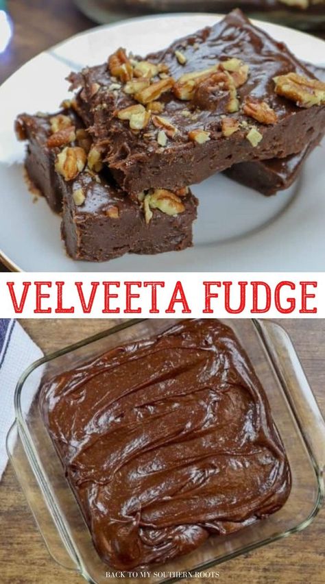 Velveeta Cheese Fudge Recipe, Velvetta Fudge, Velveta Cheese Recipes, Velveeta Fudge Recipe, Toll House Fudge Recipe, Cheese Fudge Recipe, Cream Cheese Fudge Recipe, Velveeta Fudge, Recipes With Velveeta Cheese