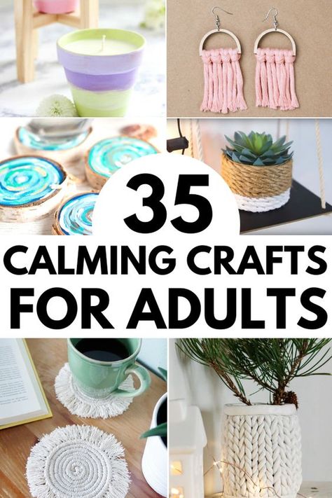 Calming Crafts, Organizational Hacks, Craft Projects For Adults, Arts And Crafts For Adults, Diy Crafts For Adults, Crafts For Adults, Crafts For Seniors, Cadeau Diy, Crafts Workshop