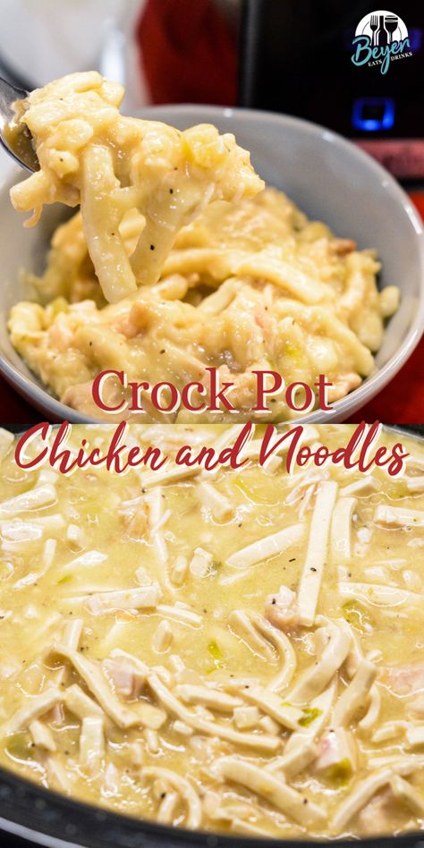 Chicken Soup With Mashed Potatoes, Chicken Noodles In Crockpot, Chicken Noodles Mashed Potatoes, Creamy Chicken And Noodles Over Mashed Potatoes, Thick Chicken And Noodles, Crock Pot Chicken And Noodle, Creamy Chicken Noodle Crockpot, Chicken Noodles Over Mashed Potatoes Crockpot, Chicken Noodle With Mashed Potatoes