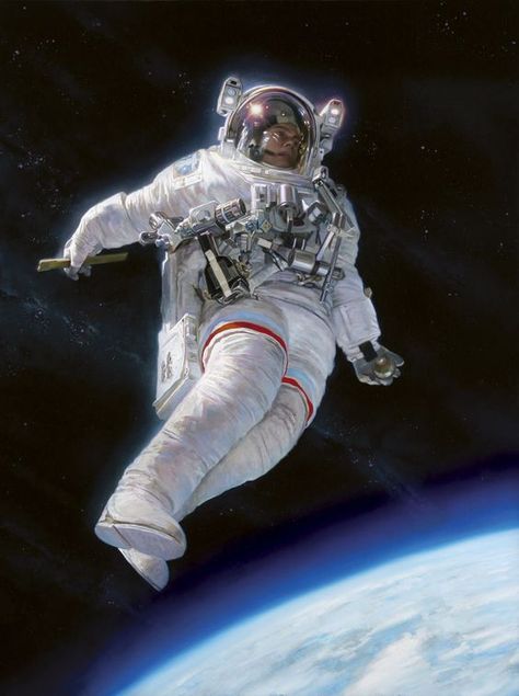 Donato Giancola, Astronaut Illustration, Astronaut Art, Astronauts In Space, The Messenger, Space Suit, Space Nasa, Science Fiction Art, Space And Astronomy