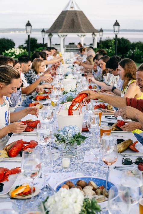 Lobster Bake Rehearsal Dinner, Lobster Bake Party, Seafood Dinner Party, Lobster Party, Seafood Boil Party, Lobster Bake, Lobster Dinner, Welcome Dinner, Nantucket Wedding