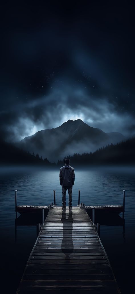 Dark Moments, Night Sky Painting, Amoled Wallpapers, Best Nature Wallpapers, Afrique Art, Cool Pictures For Wallpaper, Alone Photography, Image Nature, Shadow Photos