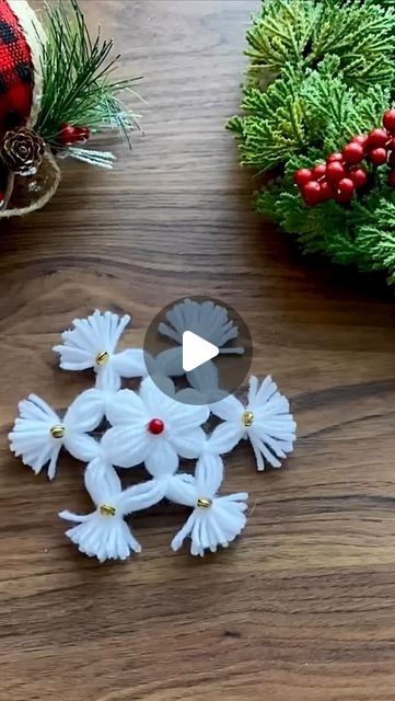 Shital Gadade on Instagram: "Snowflakes that won’t melt! DIY wool yarn ornament for a cozy and crafty holiday season. 🧶❄️🎄
.

Save this video and share it with your crafty friend!✨💖
F0llow @mylovely_nest for more🤍
.
.
.
.
.
.
.
.
.
.
.
CraftyChristmas, Holiday joy, Holiday decor, Christmas decor, Christmas tree, Tree decoration, craft, craftmanship, Christmas vibes, DIY, DIY videos, viral videos, Christmas craft, Snowflakes, ornaments, home decor, Natal, navidad, Christmas decoration, Christmas tree, Christmas ornaments, diy, holiday decor, xmas decoration, Christmas centerpiece idea, crafty, Christmas inspiration, snow globe, festive table, handmade decor, homemade Christmas, DIYOrnaments, ChristmasVibes, CozyChristmas, TisTheSeason, DecorInspiration, WinterDecorations, FestiveInterio Snowflakes Ornaments, Yarns Ornaments, Table Centerpieces Diy, Diy Wool, Decoration Christmas Tree, Decor Christmas Tree, Crafty Christmas, Minimalist Christmas Tree, Diy Christmas Tree Ornaments