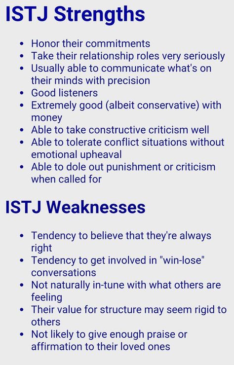 ISTJ - strengths and weaknesses Istj Woman, Istj Type, Intj Istj, Mbti Istj, Istj Personality, Enneagram 5, Folk Medicine, Personality Tests, Personality Psychology