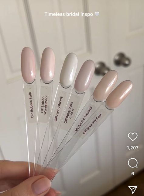 Nail Colors On Pale Skin, Milky Neutral Nails, Neutral Wedding Nails Bridesmaid, Wedding Manicure For Bride, Wedding Nail Color, Natural Nail Colors, Neutral Wedding Nails, Coolest Nails, Mail Polish