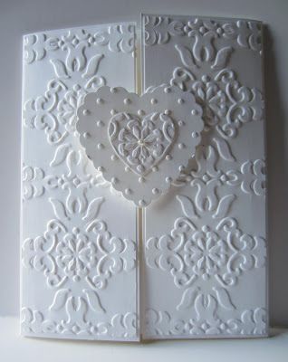 Congrats Handmade Cards, Wedding Card Ideas, Wedding Shower Cards, Gatefold Cards, Wedding Cards Handmade, Elegant Cards, Embossed Cards, White On White, Wedding Anniversary Cards