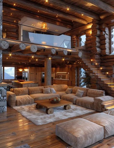 Rustic House Aesthetic, Old Western House, Dream Home Outside, Ranch Style Homes Interior Decor, Rustic Guest House, Wood Log Projects, Wood Log Ideas, Unique Home Designs, Dorm Room Decor Ideas