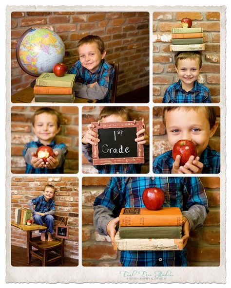 Kindergarten Photography, School Photoshoot, Kindergarten Photos, Kindergarten Pictures, First Day Of School Pictures, Back To School Pictures, Mini Photo Sessions, Photography Mini Sessions, Fall Mini Sessions