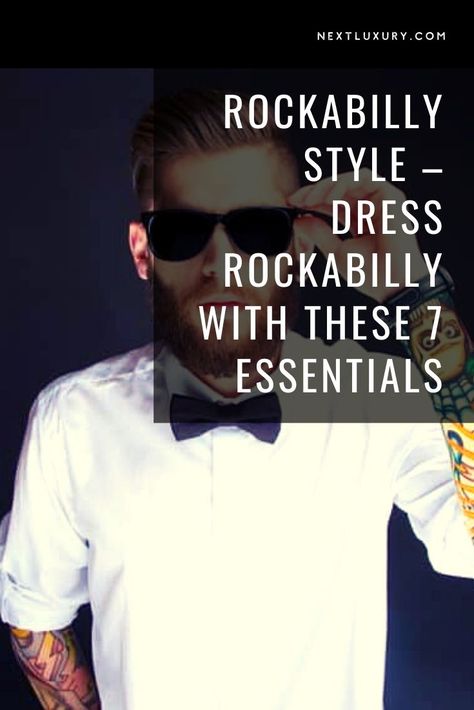 There have been few styles throughout history that are as iconic and long-lasting as rockabilly. #mensfashion Mens Rockabilly Shirts, Men’s Rockabilly Style, Mens Rockabilly Fashion, 50s Style Men, Rockabilly Style Men, Vintage Outfits 50s Rockabilly Style, 50s Rockabilly Fashion, Rockabilly Costume, 50s Mens Fashion