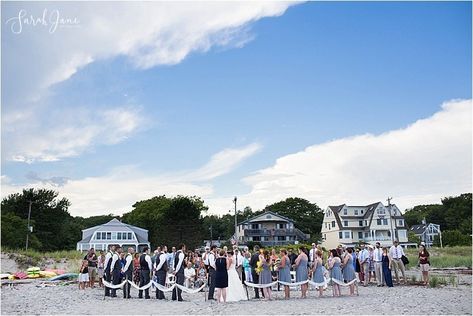 Beach Ceremony at Goose Rocks Beach Kennebunkport Maine Wedding Kennebunkport Wedding, Eco Flowers, Kennebunkport Maine, The Music Man, Beach Ceremony, Maine Wedding, Here Comes The Bride, Future Wedding, Dolores Park