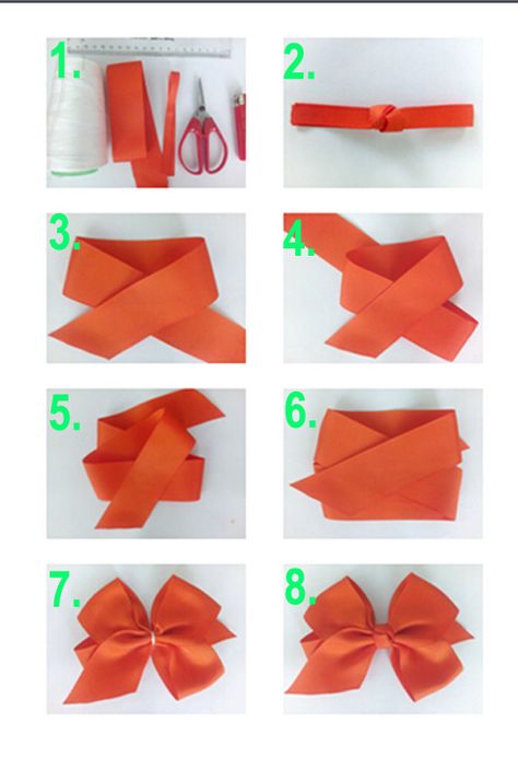 How to make ribbon bow? 8 tips to make a 5 inch hair bow. Step 1. Tools and… Hair Bow Out Of Ribbon, How To Make Ribbon Hair Bows, How To Make Hair Bows Step By Step, Hair Bows With Ribbon, Bow Step By Step, Hair Bow Instructions, Girls Hair Bows Diy, Headband Diy, Diy Baby Headbands