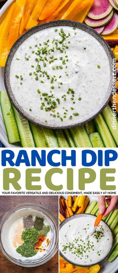 Ranch Dip is a delicious condiment you can make yourself, with mayonnaise, sour cream, buttermilk, chives, and spices. Ranch Dip Recipe Sour Cream, Chicken Bacon Ranch Sandwich, Homemade Ranch Dip, Ranch Dip Recipe, Savoury Finger Food, Sour Cream Dip, Bday Celebration, Delicious Dips Recipes, Mayonnaise Recipe