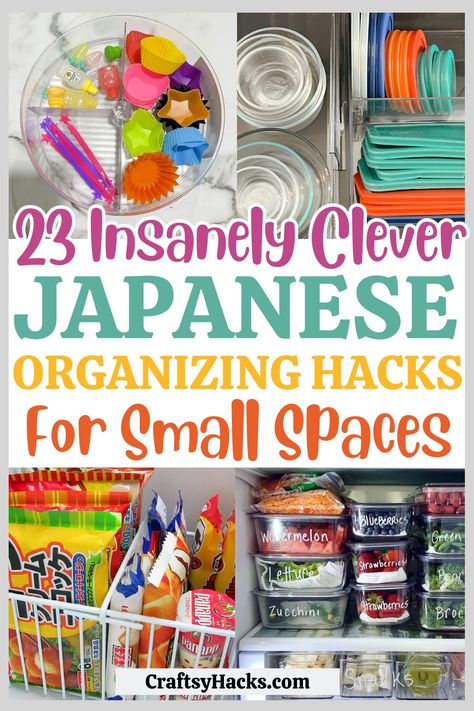 Japanese Organization Ideas, Small Home Ideas, Japanese Organization, Organization Ideas For The Home, Deep Closet, Storage Ideas For Small Spaces, Cleaning Organization, Minimalist Japanese, Sleek Storage