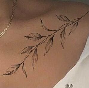 Leaves On Hip Tattoo, Leaf Tattoo Ribs, Laurels Tattoo, Sage Leaf Tattoo, Laurel Leaf Tattoo, Sage Tattoo, Laurel Tattoo, Becoming A Tattoo Artist, Moon Tattoos