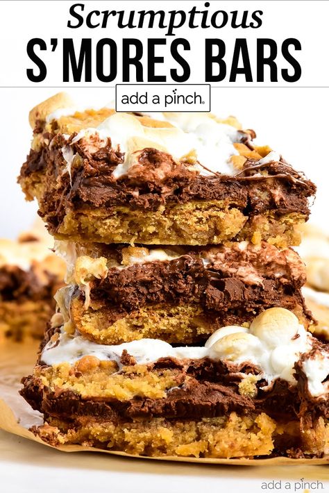 Healthy Smores, Peanut Butter Blondie, Smores Bar Recipe, Smores Bars, Chocolate Chip Marshmallow Cookies, Smores Bar, Ultimate Brownies, Graham Cookies, S Mores Bars