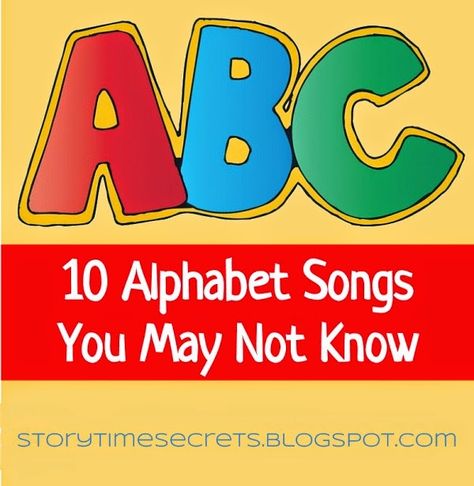 Story Time Secrets: 10 Alphabet Songs You May Not Know Young Toddler Activities, Storytime Themes, Toddler Themes, Songs For Toddlers, Infant Room, Early Literacy Activities, Phonics Song, Flannel Boards, Preschool Alphabet