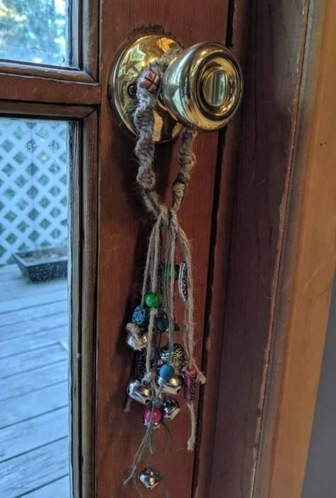 Home Protection Witchcraft, Protection Witchcraft, Bells For Door, Witch Bells, Witch Crafts, Altar Tools, Wiccan Crafts, Pagan Decor, Magic Home