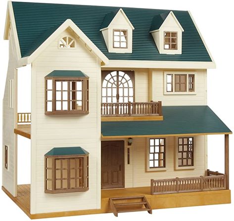 Calico Critters Furniture, Lps Houses, Sylvanian Families House, Big Red Barn, Calico Critters Families, Doll House Crafts, Calico Critters, Village House, Miniature Houses