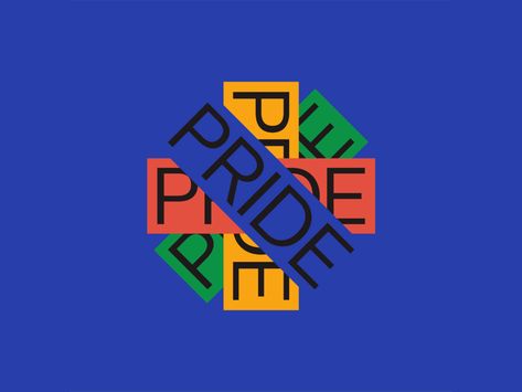 Happy Pride! by Adam Ho on Dribbble Happy Pride Month, Van Life Diy, Text Layout, Visual Identity Design, Inclusive Design, Happy Pride, Graphics Inspiration, It Gets Better, Pride Month