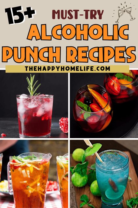 Dive into our Alcoholic Punch Recipes! Explore vibrant flavors, exotic blends, and party-perfect concoctions. From tropical delights to festive potions, we've got a punch for every occasion Fiesta Punch Alcohol, Alcohol Bowl Party Punches, Football Party Punch Alcohol, Hooch Recipe Alcohol, Cheap Alcoholic Punch For A Party, Booze Punch Recipes, Trash Punch Alcohol, Bachelorette Punch Recipes, Easy Party Punch Recipes Alcoholic