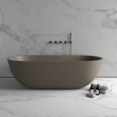 Grey Baths, Picasso Style, Loft Bedroom, Stone Bath, Standing Bath, Freestanding Bath, Pebble Grey, Grey Bathrooms, Dream Bathroom