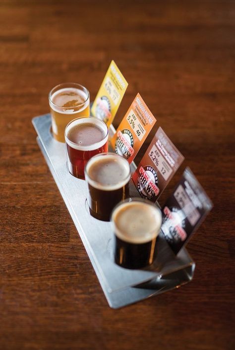 Brewery Decor, Beer Sampler, Beer Taster, Brewery Bar, Brew Bar, Brewery Design, Beer Flight, Beer Menu, Travel In Europe