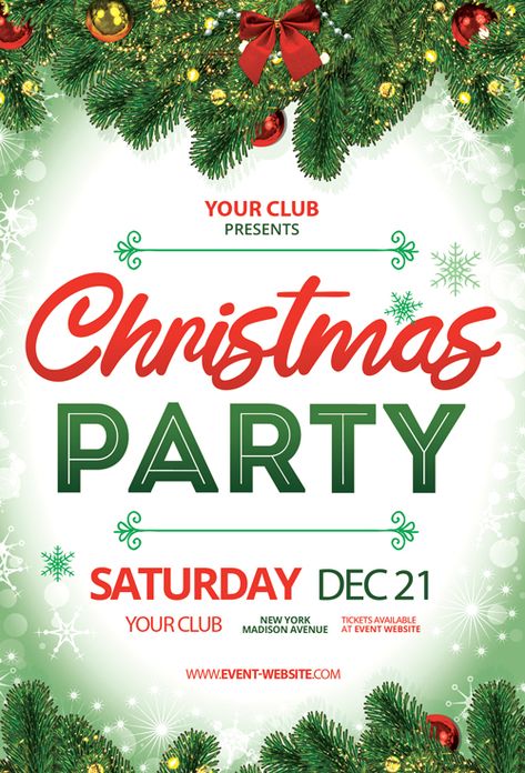 Check out the Christmas Party Event Free Flyer Template only on https://freepsdflyer.com/christmas-party-event-free-flyer-template/ - Enjoy downloading 1800+ totally free PSD flyer templates any kind of party and club event! #Christmas, #Club, #Color, #Colorful, #Dance, #Disco, #DJ, #Electro, #Music, #Night, #Nightclub, #Party, #Winter, #XMas Holiday Party Flyer, Christmas Party Flyer, Photoshop Templates Free, Christmas Design Ideas, Christmas Party Poster, Christmas Flyer Template, Promo Flyer, Holiday Flyer Template, Company Christmas Party