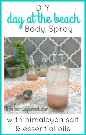 Homemade Body Spray, Body Spray Recipe, Diy Body Spray, Salt Hair, Spa Recipes, Homemade Perfume, Diy Essential Oil Recipes, Perfume Recipes, Diy Perfume