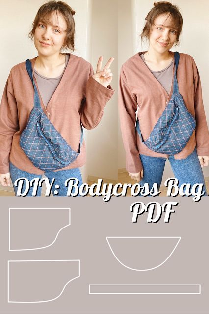 Bumbag Sewing Pattern Free, Waist Bag Sewing Pattern, Cross Body Sling Bag Pattern Free Sewing, Bum Bag Sewing Pattern, Bumbag Pattern Free, Hip Bag Pattern Free Sewing, Cross Body Sling Bag Pattern Free, Banana Bag Pattern Free, Bum Bag Pattern Free