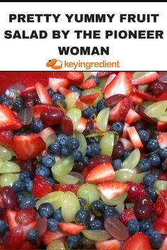 Cowboy Salad, Food Network Recipes Pioneer Woman, Pretty Fruit, Ambrosia Fruit Salad, Easy Fruit Salad Recipes, Best Fruit Salad, Yummy Fruit, Fruit Salad Easy, Fresh Fruit Salad