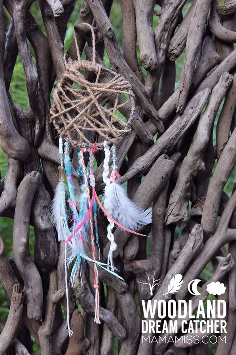 Woodland Dream Catcher Woodland Activities, Nature Crafts For Kids, Forest School Ideas, Forest School Activities, Indoor Camping, Nature Craft, Whimsical Woodland, Crafts And Activities For Kids, Outdoor Classroom