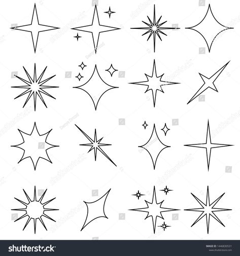 Sparkle vector icons set. Shine symbol illustration. Sparkle cion collection. #Ad , #Aff, #icons#set#Sparkle#vector Tattoo Accents, Balance Tattoos, Sparkles Drawing, Shine Drawing, Sparkle Drawing, Sparkle Vector, Tattoos Sunflower, Sparkle Logo, Lettering Tattoos