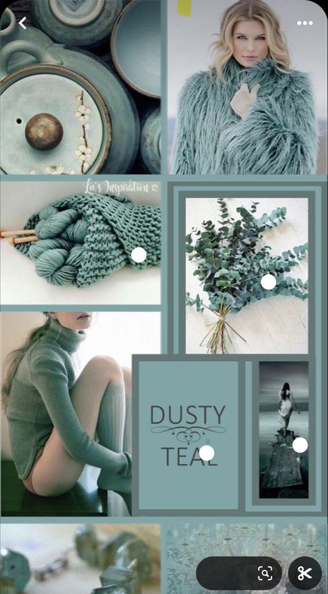 Dusty Blue Furniture, Soft Summer Interior Design, Dusty Teal Bedroom, Teal Color Palette, Teal Color Schemes, Deco Pastel, Dusty Teal, True Summer, Color Schemes Colour Palettes