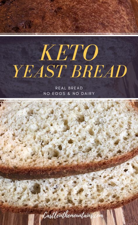 Almond Flour Yeast Bread, Keto Yeast Bread, Easy Keto Bread Recipe, Best Keto Bread, Almond Bread, Medicine Tips, Postre Keto, Real Bread, Yeast Bread Recipes