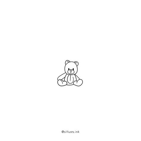 Bear Tattoo Fineline, Teddy Bear Line Tattoo, Minimal Bear Tattoo, Fine Line Teddy Bear Tattoo, Simple Teddy Bear Tattoo, Small Teddy Bear Tattoo, Teddy Bear Line Art, Teddy Bear Tattoo Small Simple, Tiny Teddy Bear Tattoo