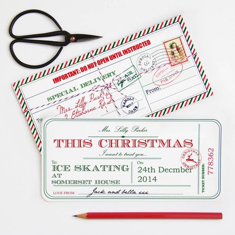 Personalised Christmas Ticket Christmas Ticket, Printable Tickets, Concert Ticket, Christmas Event, Christmas Memories, Gift Printable, Christmas Memory, Experience Gifts, Celebrate Christmas